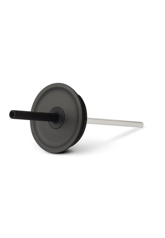 Medium Press-In Straw Lid - BLACK